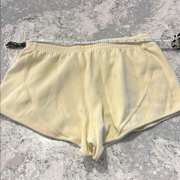PINK Victoria's Secret Yellow Shorts with Elastic Waistband - Picture 4 of 5